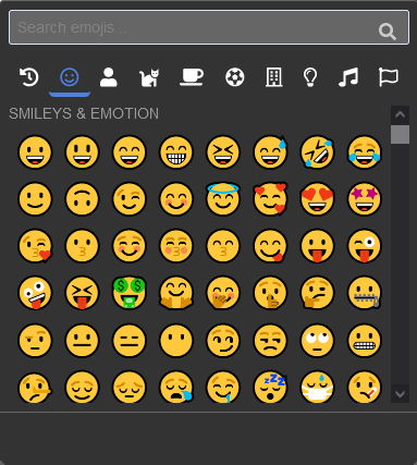Choose between a plethora of emoji