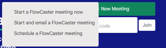 Start or schedule a meeting