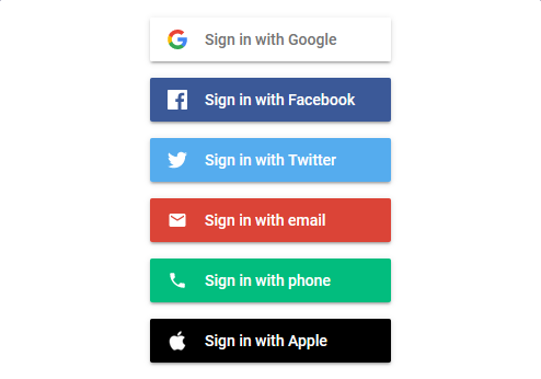 You can use your existing accounts to sign in